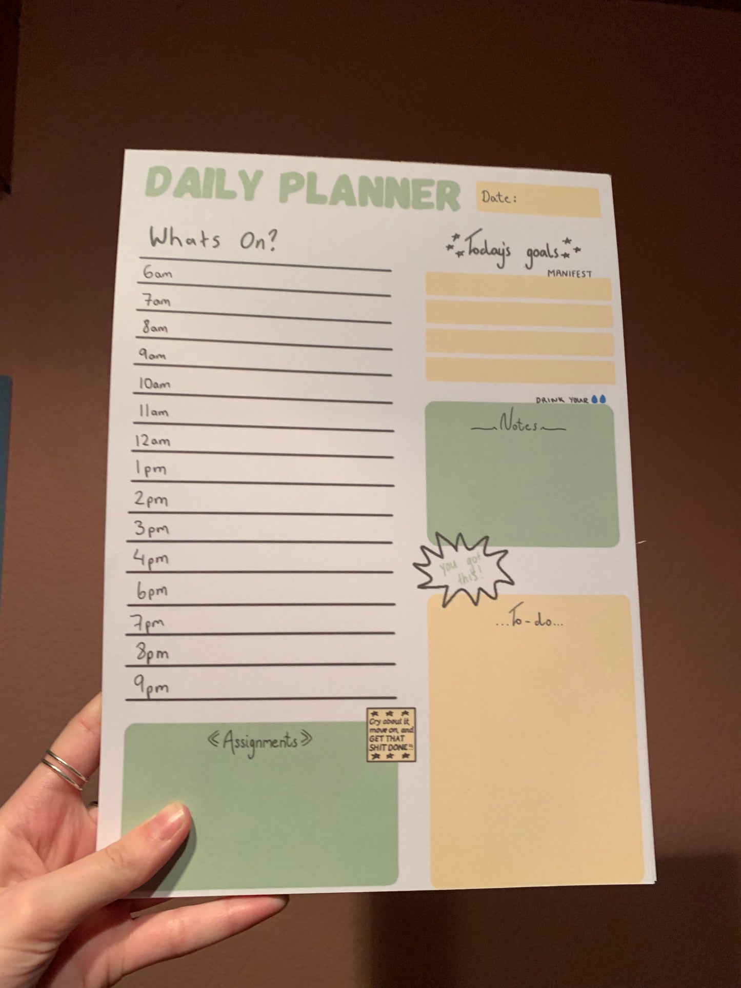Daily planner