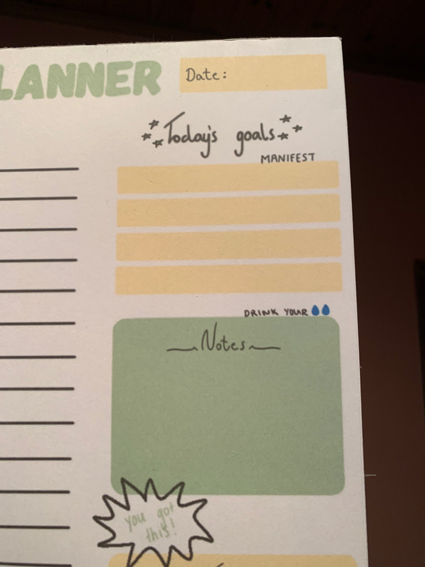 Daily planner