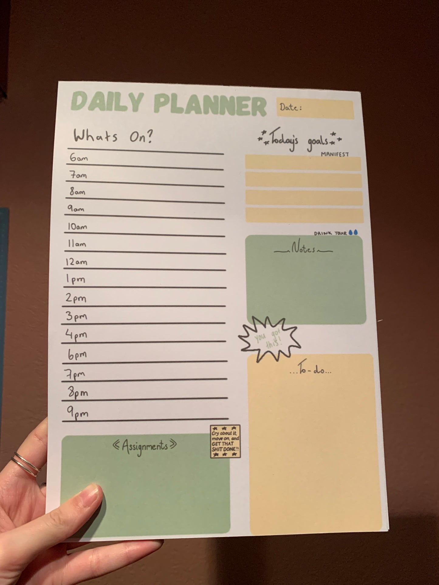Daily planner