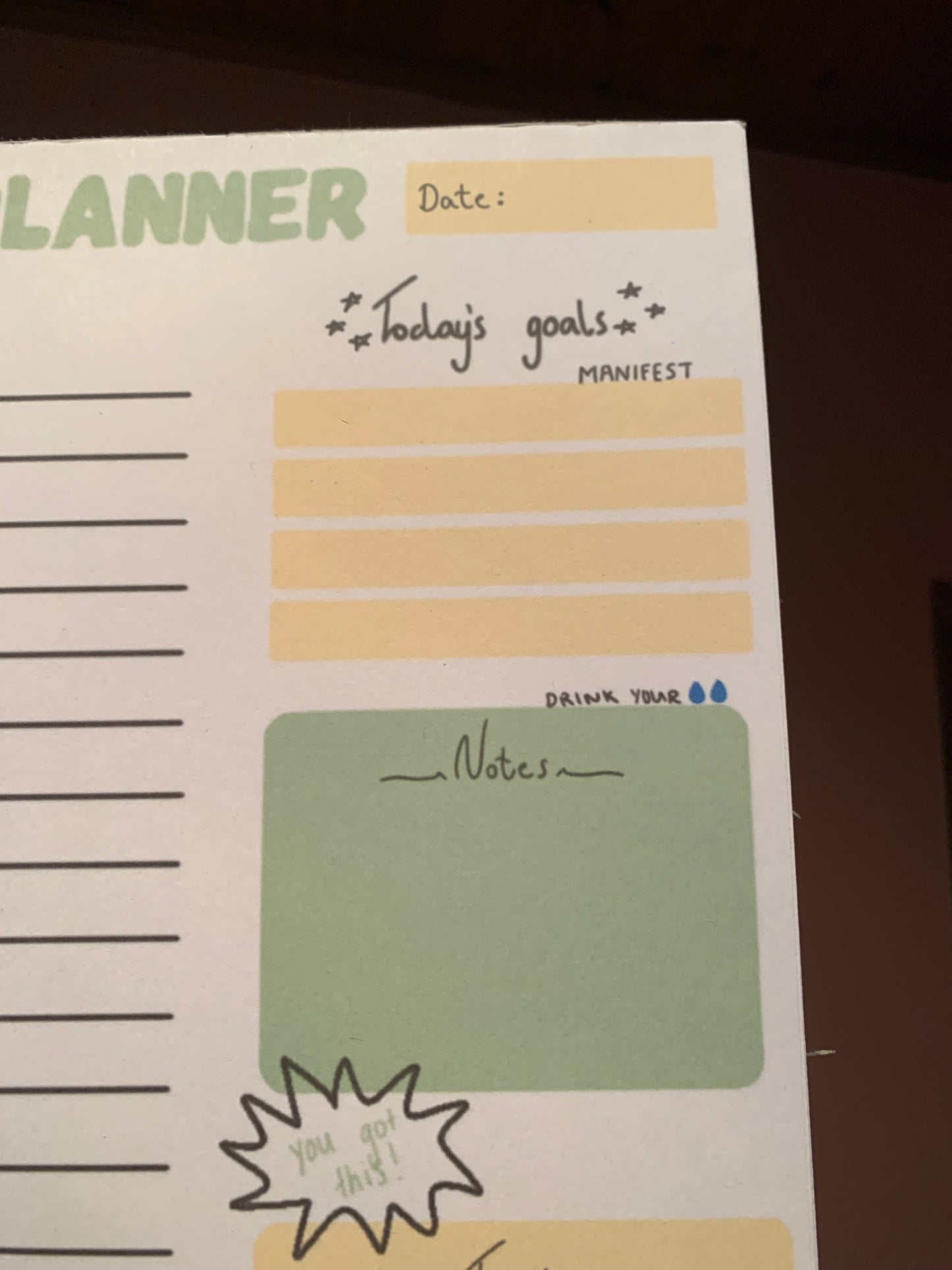Daily planner
