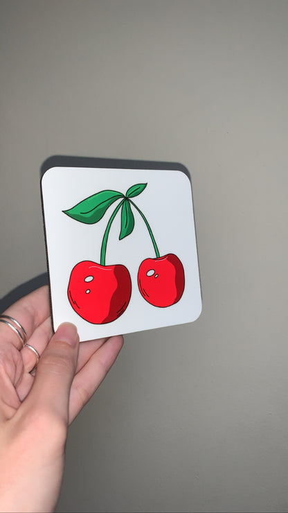 Cherry coaster