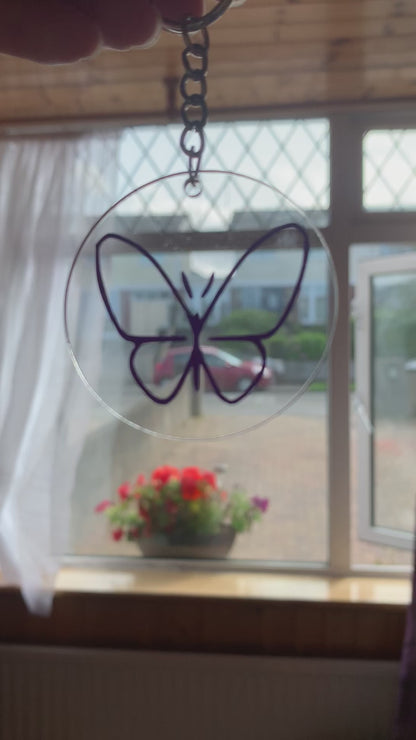 Butterfly keyring