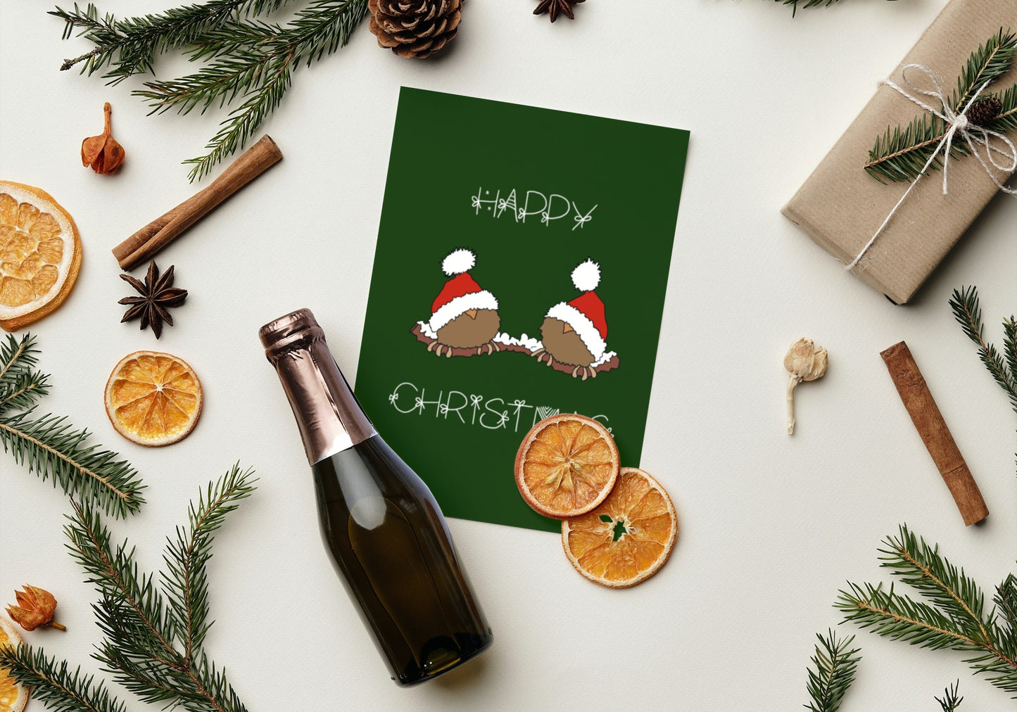 Robin Christmas card