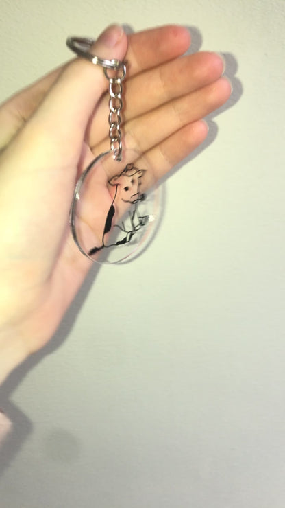 Cow keyring