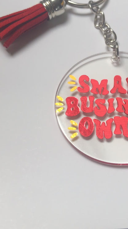 Small business owner keyring