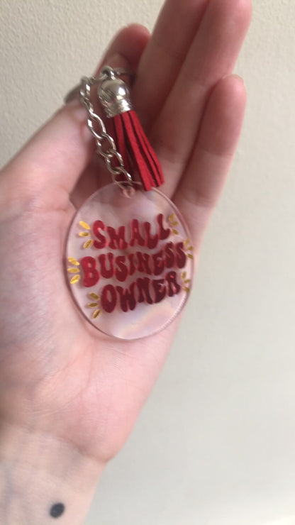 Small business owner keyring