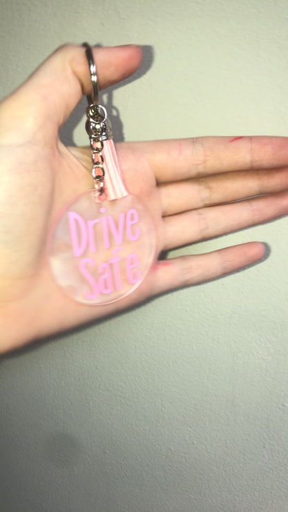 Drive safe keyring