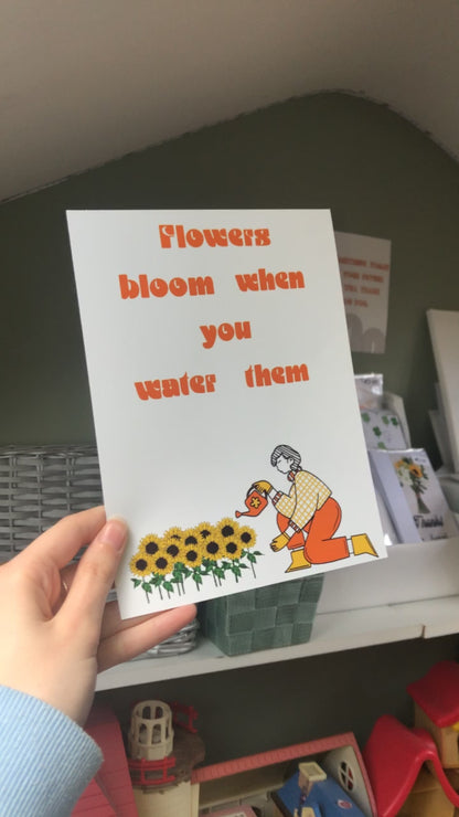 Flowers bloom print
